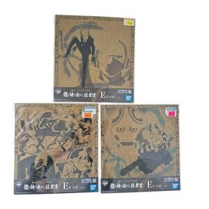Three One Piece Ichiban Kuji Prize‎ Visual Art Sheet Clear File Poster